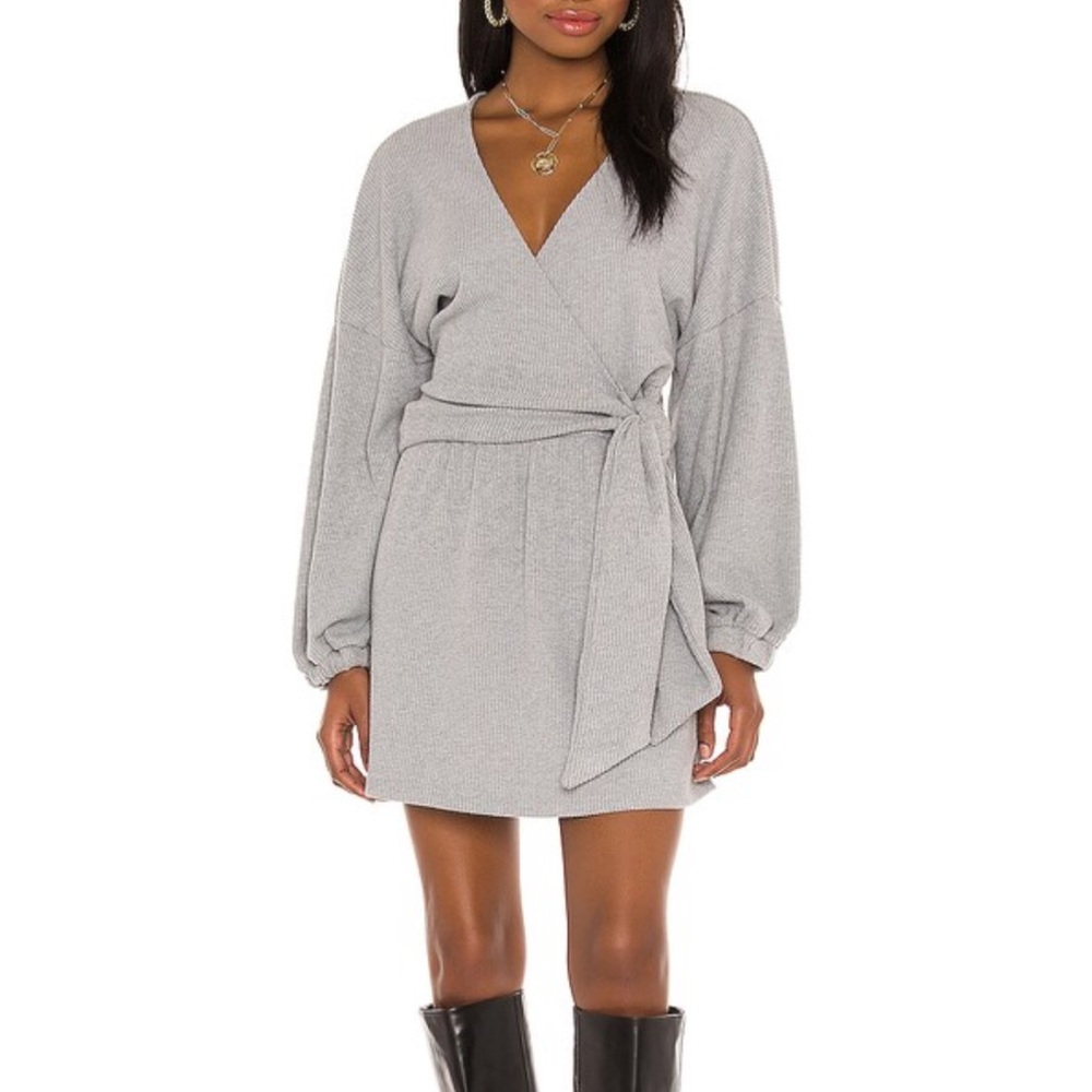 Revolve x Michael Costello Tie Front Mini Dress
